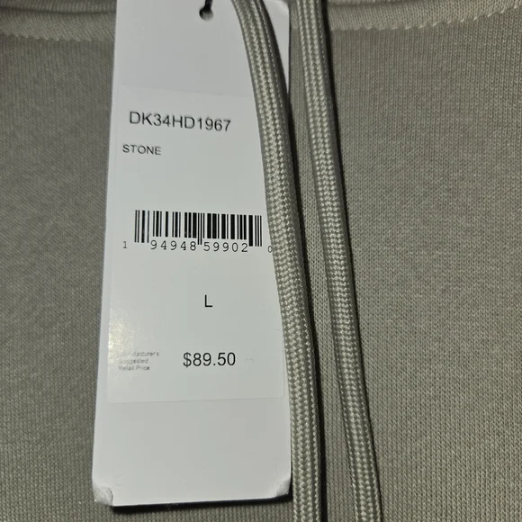 DKNY Men's Gray Hoodie Sweater - Picture 6 of 6